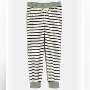 MADEWELL XS MWL Velour Slim Joggers in Stripe (JOGGER ONLY)
